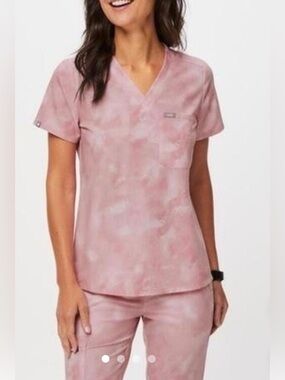Figs Catarina Pink Marble Women’s Size XS